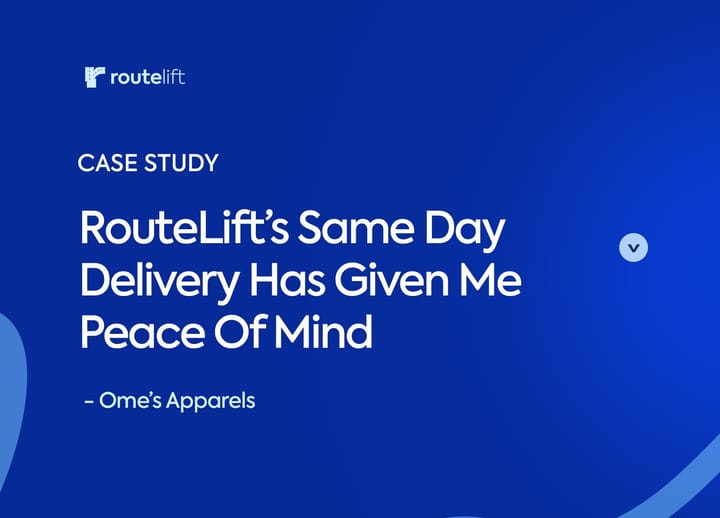RouteLift logistics case study of an online business owner